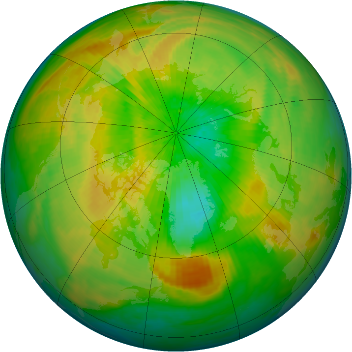 Arctic ozone map for 02 April 1993